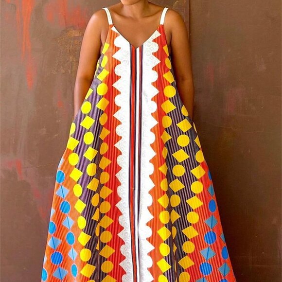 SKYLER Dresses & Skirts - African Print Sundress